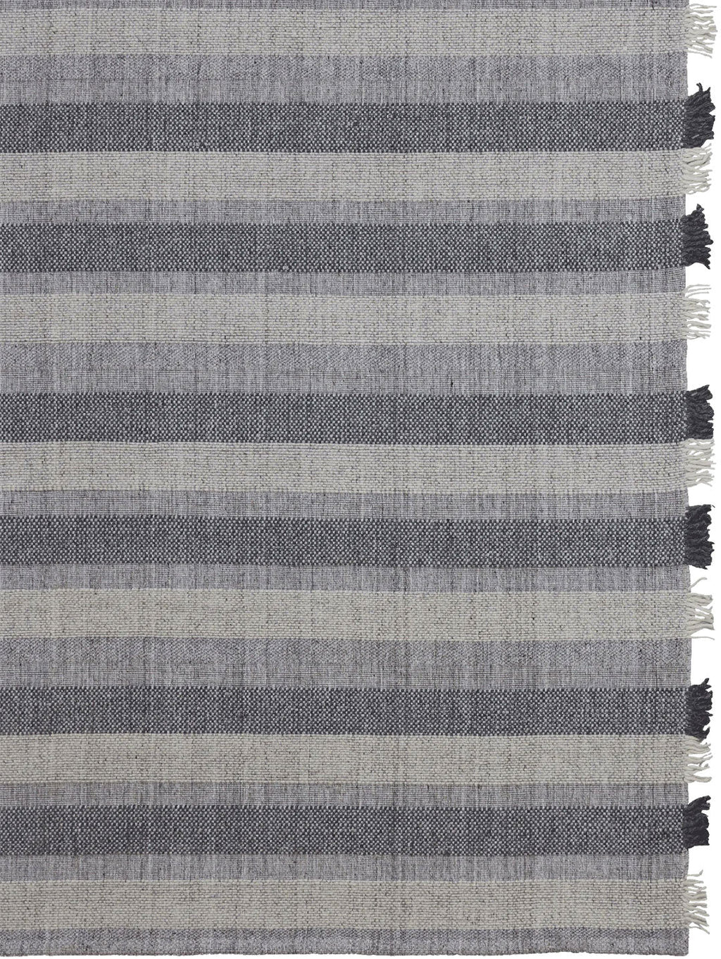 Close up details of the handwoven Tribe Home nz Magnus floor rug