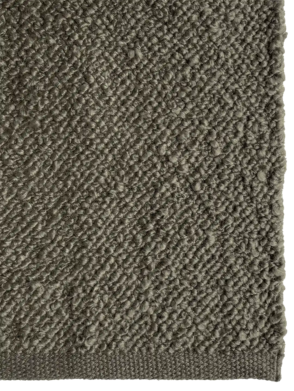 Close up of the Tribe Home Finn outdoor rug in mud green