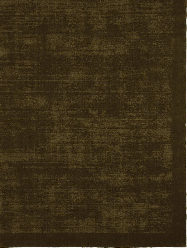 Textural detail of the Tribe Home NZ Tait wool rug in colour Olive