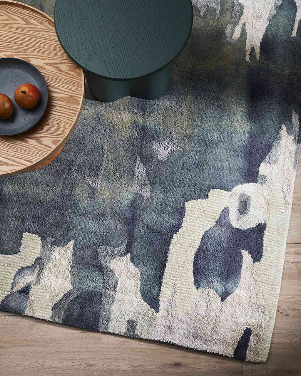 Baya NZ Cape Brett rug situated in a stylish, modern living room.