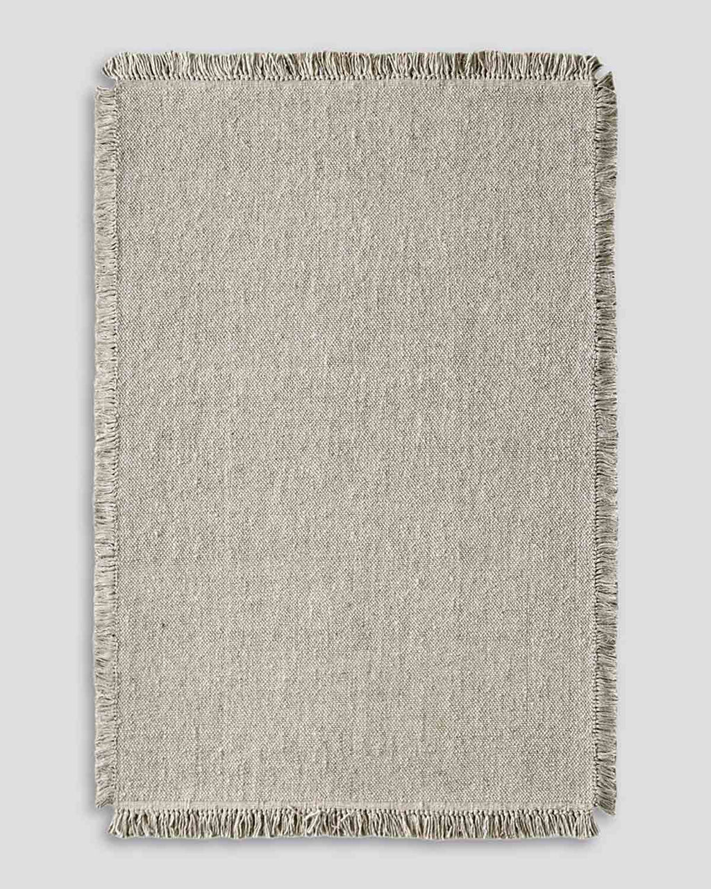 A full view of the Ulster rug in shade Taupe by Baya NZ