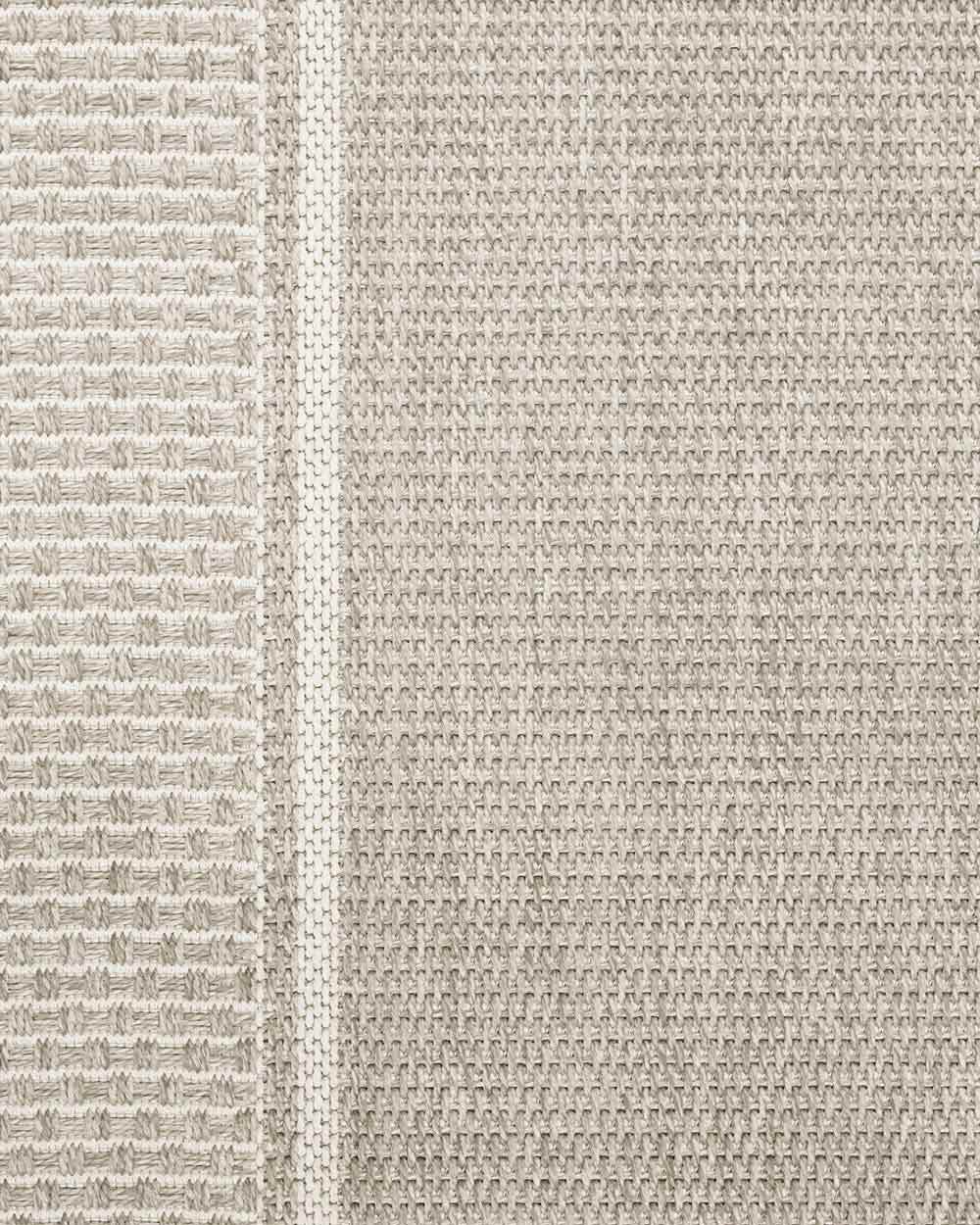 A close up of the weave pattern of the San Jose indoor/outdoor rug by Baya NZ