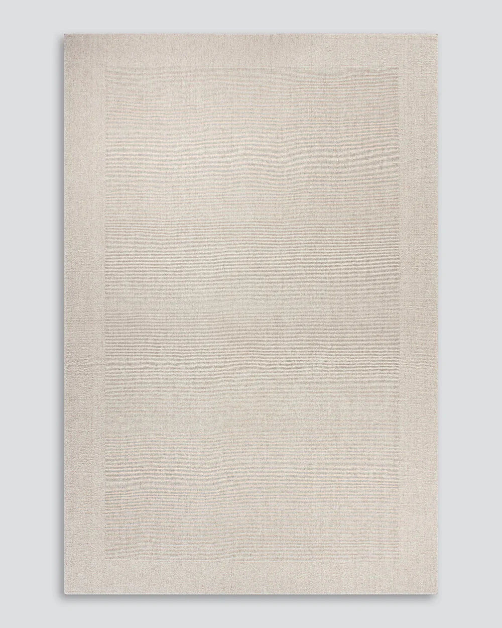 The Baya wool rug 'Vermont' in colour 'Sand, seen in full from above