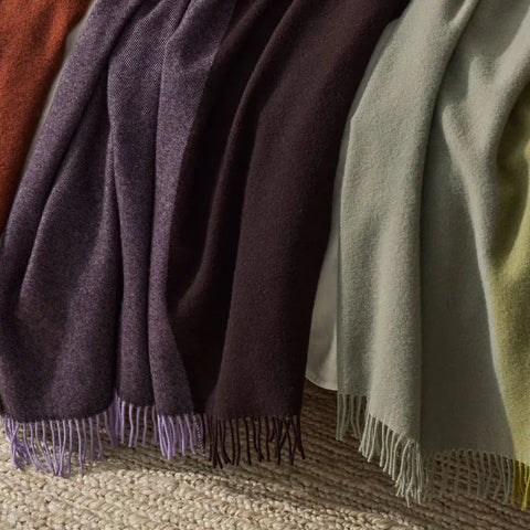 Fiord Premium Wool Two-Toned Throws