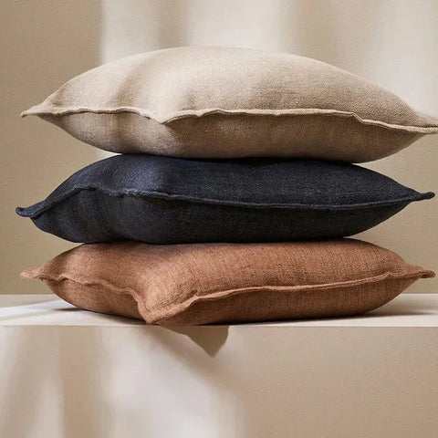 Loose-Weave Linen Cushions