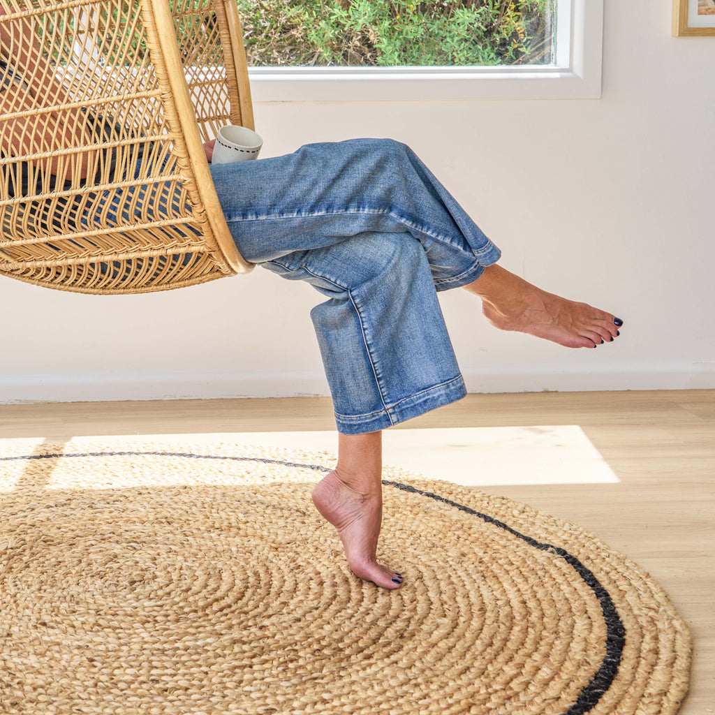 Cooper Round Jute Rug in 180 and 240cm - Round circle rug