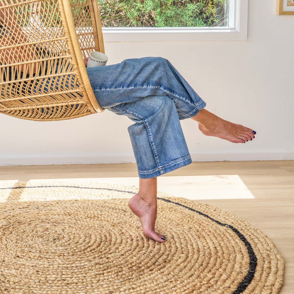 Cooper Round Jute Rug in 180 and 240cm - Round circle rug