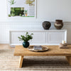 White with natural stripes 