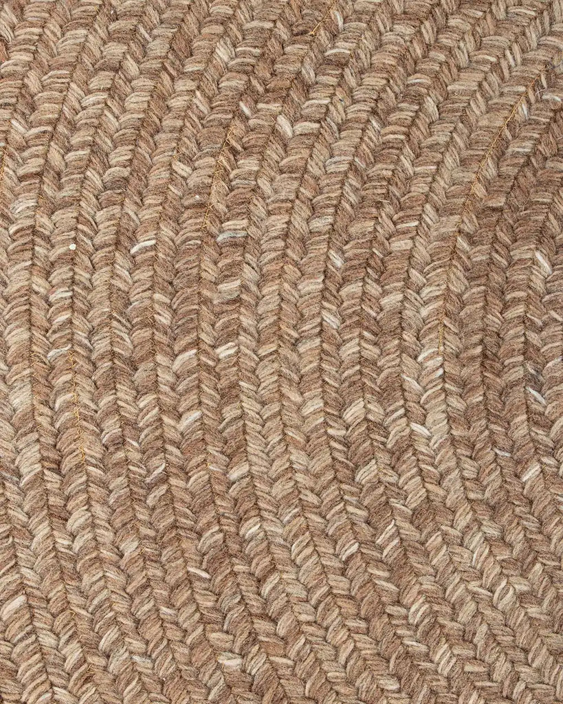 Detail view of the weave of Mornington rug in Teak by Baya NZ