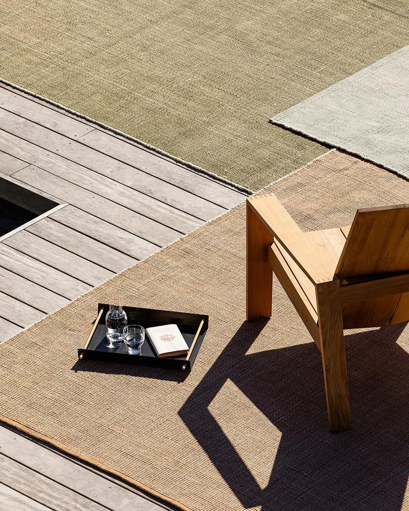 View from above of the Lonsdale outdoor rugs by Baya nz