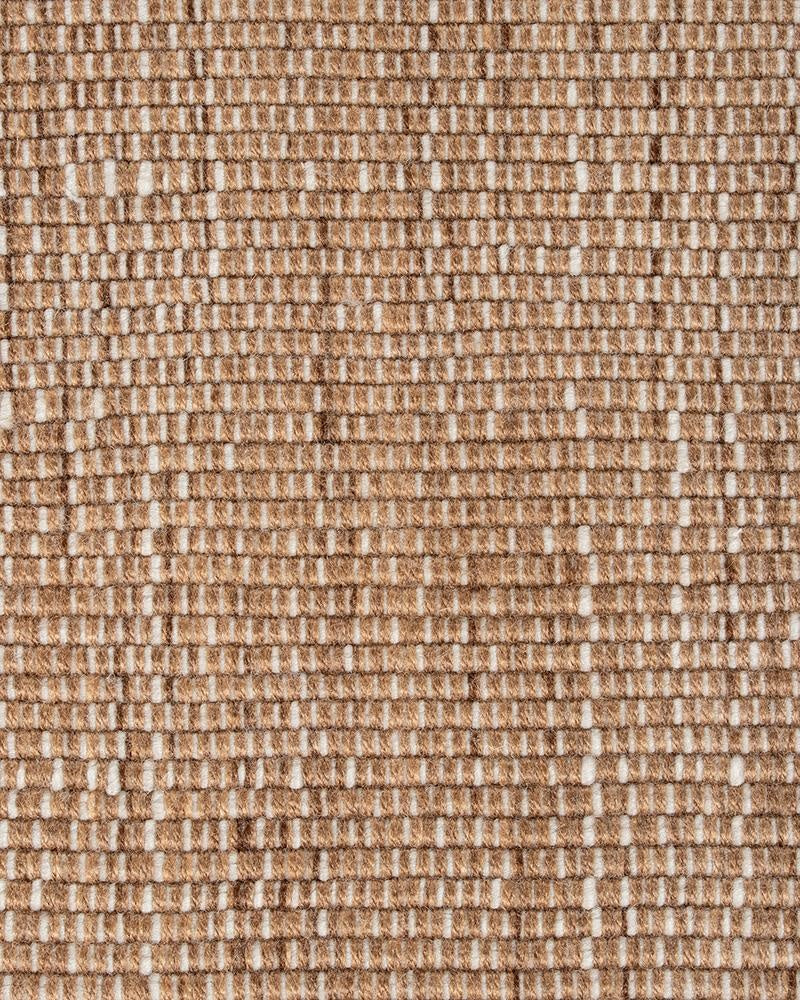 Close up of the textural weave of the brown Lonsdale outdoor rug by Baya