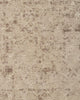 Close up of the Baya 'Cadence Camel' pure wool floor rug in brown and beige 