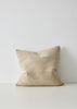 The 'Palma' cushion in colour 'Shell' - a warm neutral - by Weave Home nz