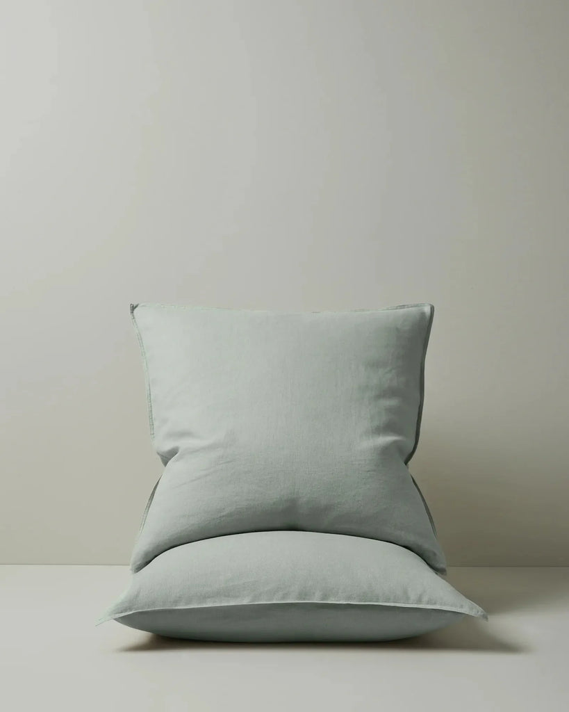 Sage green Euro pillowcases