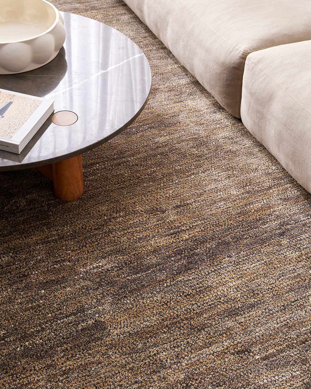 Baya Fairbanks Floor Rug - Fossil | Jute and Bamboo Silk– Ink & Brayer ...