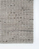 The grey Pelorus runner rug for indoors or outdoors shown close up to see the textural weave and edge detail