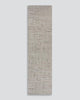 Grey Pelorus runner rug by Baya seen from above