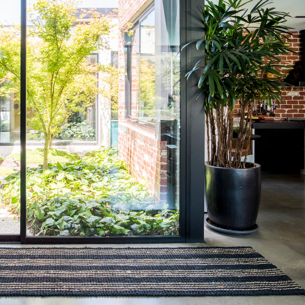 Jones Stripe jute rug