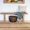 Bailey stripe runner natural with graphite stripe