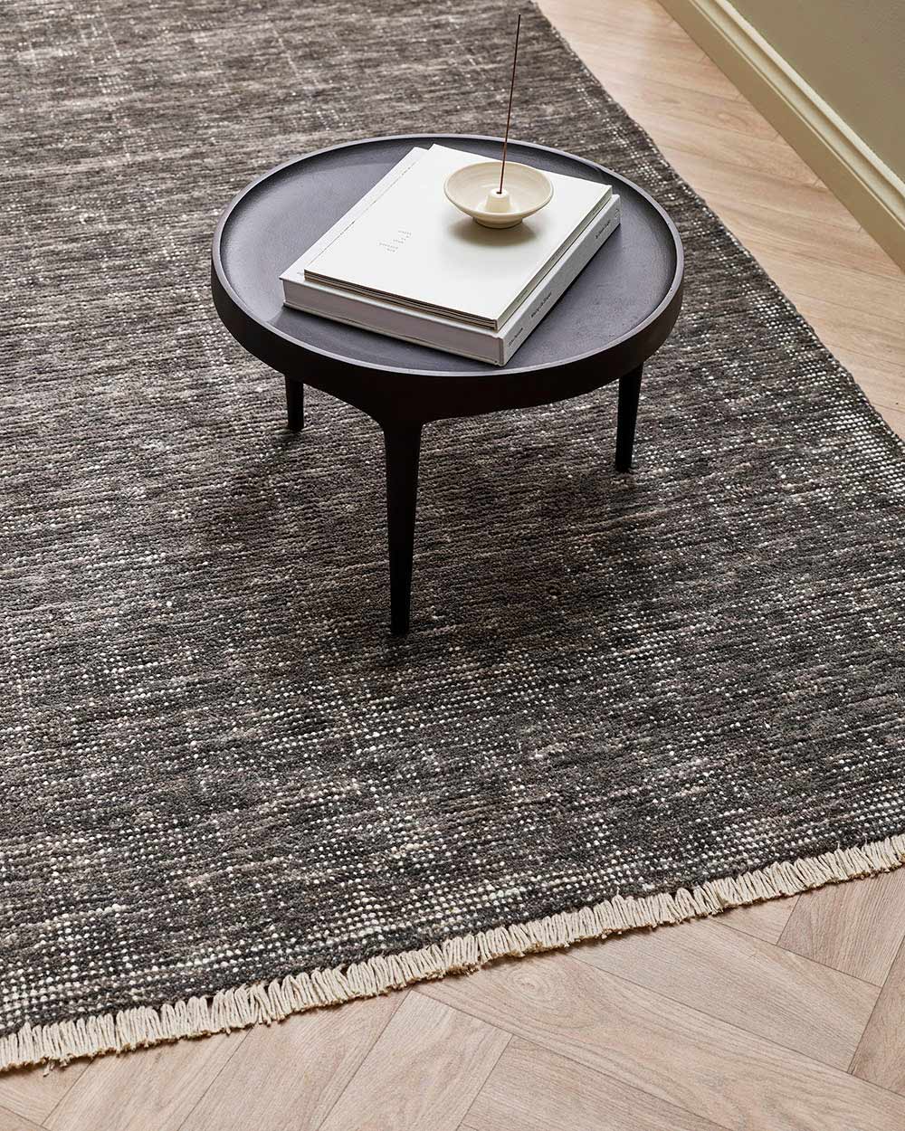 Baya Corbett Floor Rug - Peat | 100% NZ Wool– Ink & Brayer Australia