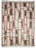 Tribe Home Rama wool and jute rug in Sienna, full view on a white background