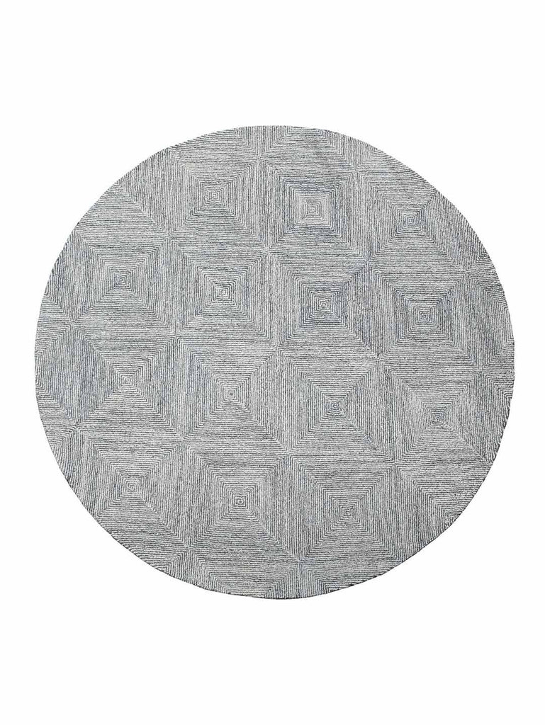 Round option, seen from above, of the Tribe Home NZ Kenya designer rug