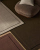 Three beautiful NZ wool rugs called 'Cassio' in beige, burgundy and chocolate brown.