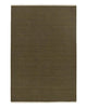 Dark green textural rectangular rug on a white background