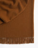 Weave Home wool throw blanket in colour 'spice' - a warm brown