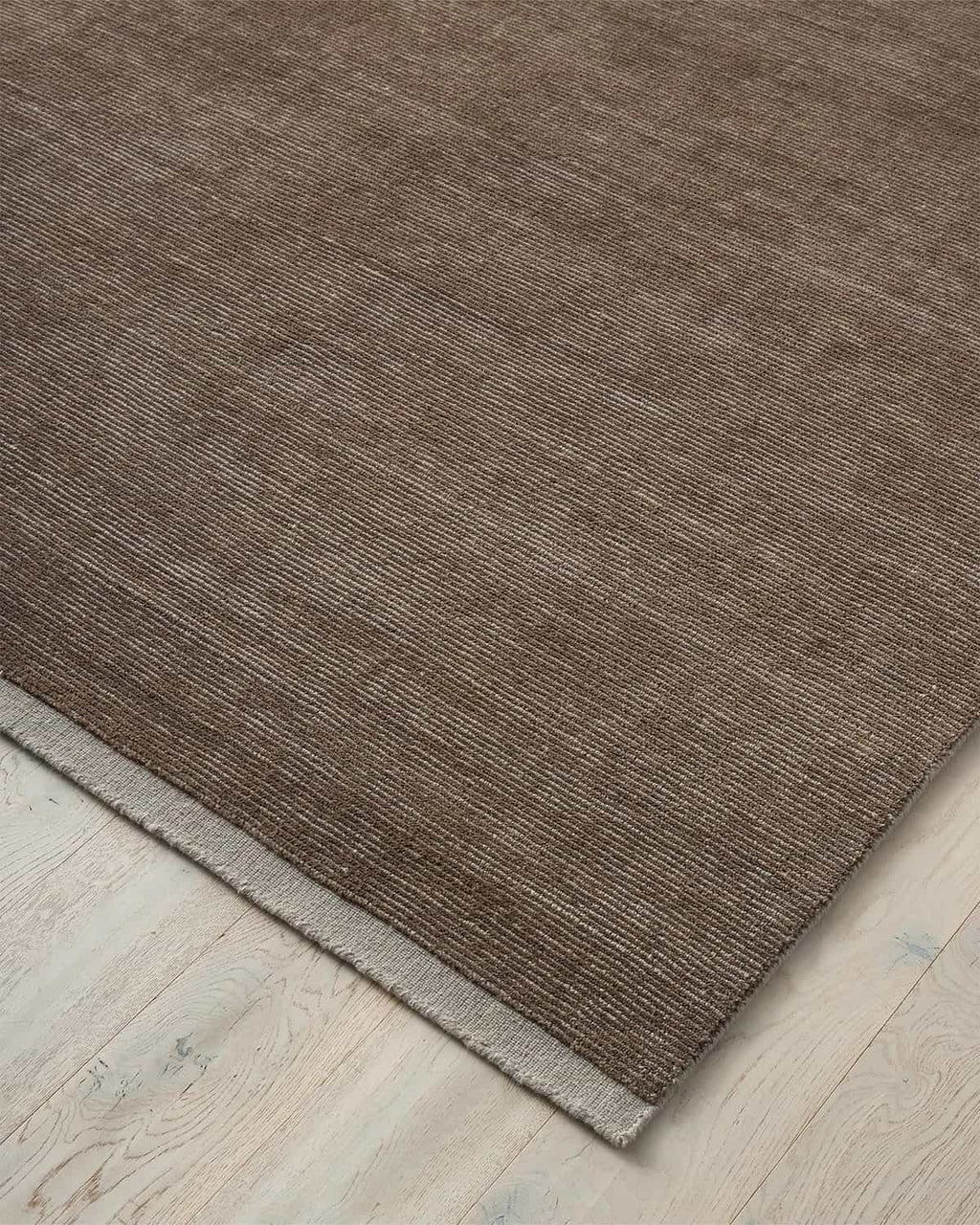 Weave Home NZ wool Brown rug corner detail