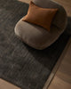 Weave Home NZ wool dark brown textured rug.