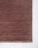 The Baya Sandringham cut pile wool floor rug with tasseled edge, in colour 'Merlot' red