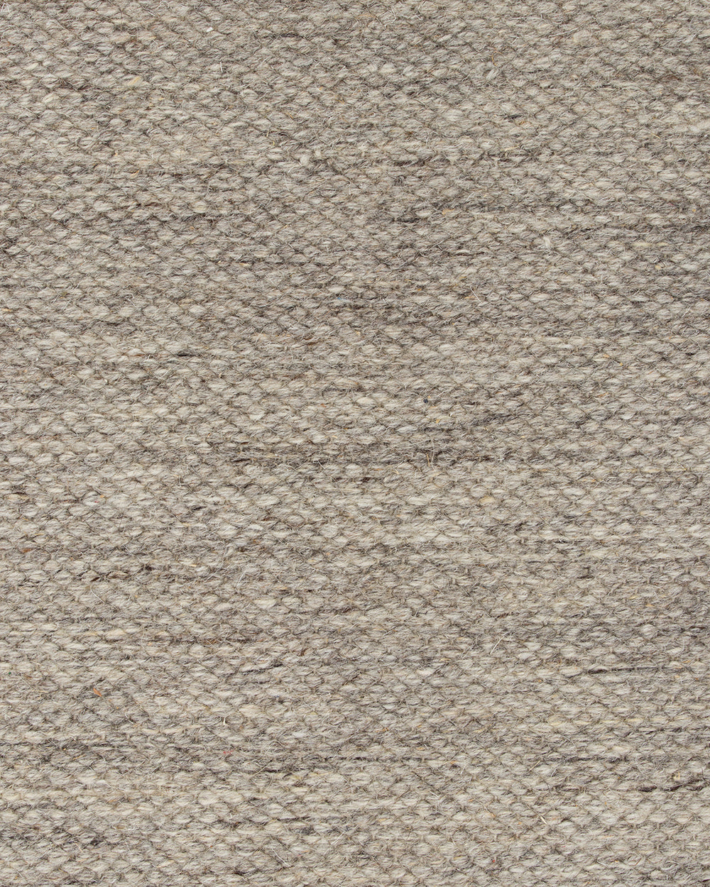 Baya Fairmont NZ Wool Floor Rug in Ash, close view of the flatweave wool texture