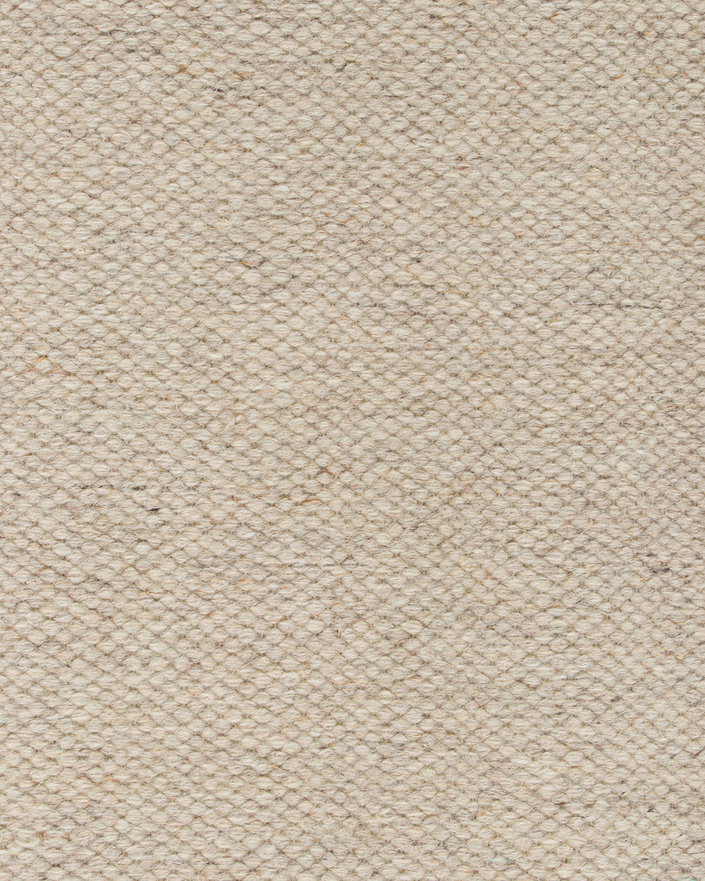Baya Fairmont NZ Wool Floor Rug in Limestone, close view of the flatweave wool texture