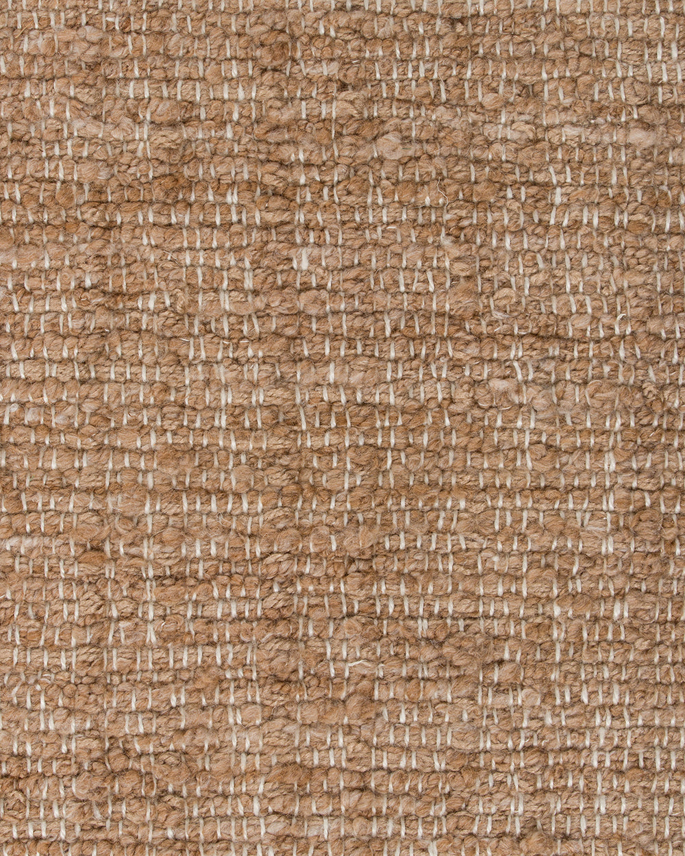 Baya Ormond outdoor rug in Biscotti, close view of the woven texture in warm tan and cream.