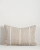 Baya Shore recycled PET outdoor lumbar cushion in Almond, full front view