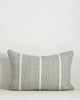 Baya Shore recycled PET outdoor lumbar cushion in Eucalyptus, full front view