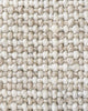 A detailed view of the weave of the Kansas rug in Oatmeal/Natural, the warm white and beige tones complimenting each other in the rug by Baya NZ.