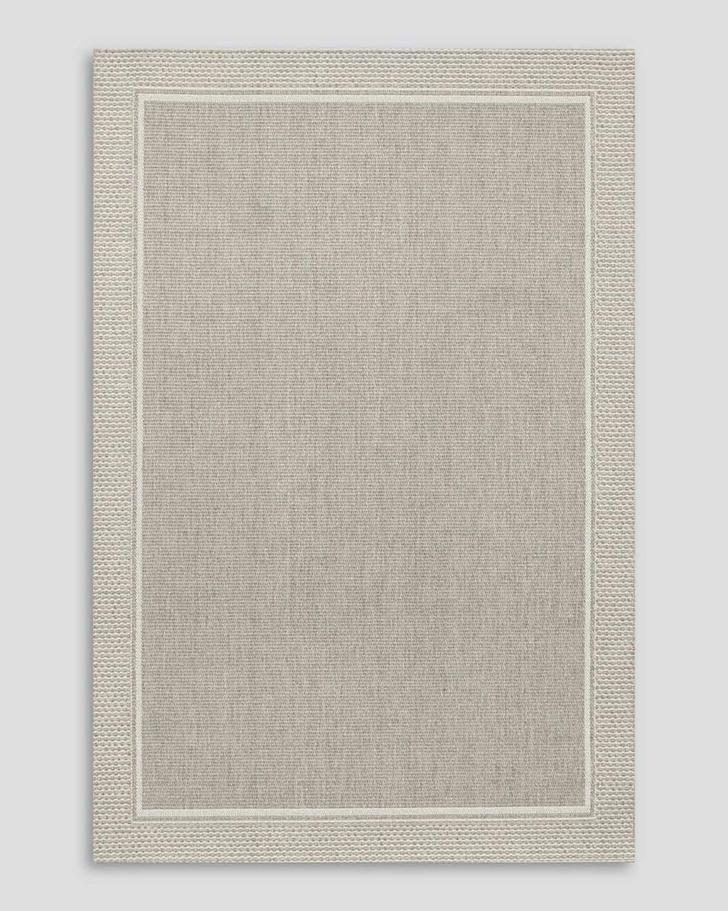 A full view of the San Jose rug by Baya NZ in neutral tones 