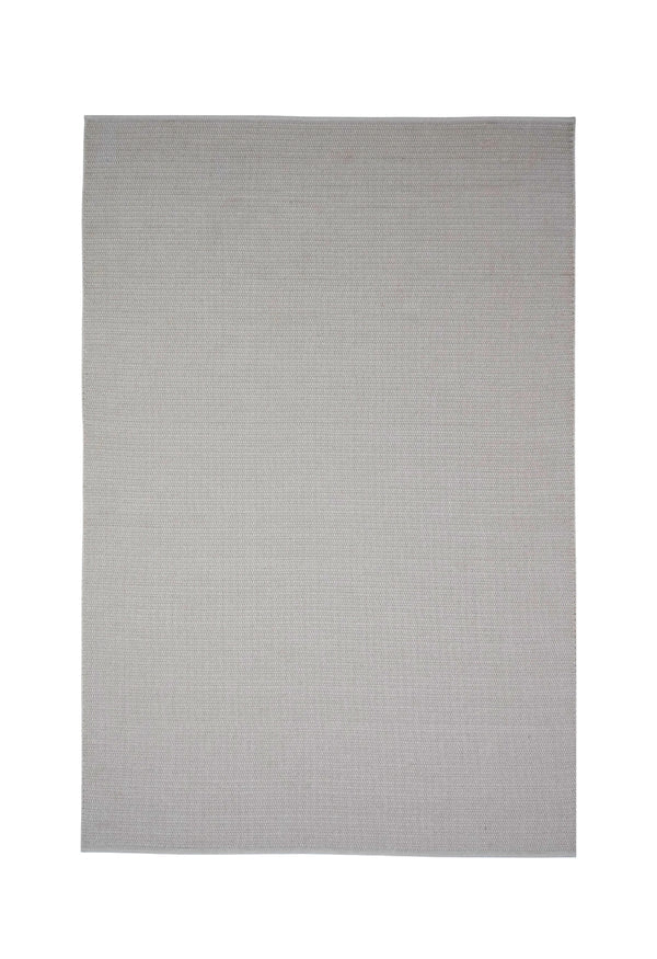 By Carmont Bisque floor rug in Cameo, full flat lay showing the dense PET weave