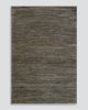 View from above of the Baya khaki green 'Boardwalk' wool floor rug