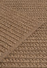 By Carmont Aman Runner in Topaz, close-up of the woven texture with the edge binding crossing on a diagonal