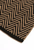 By Carmont Bhumi Floor Rug in Seraphic, corner detail showing the edge binding