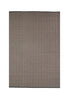 By Carmont Bhumi Floor Rug in Seraphic, full flat lay showing the black and natural chevron pattern