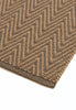 By Carmont Bhumi Floor Rug in Umber, corner detail showing the edge binding