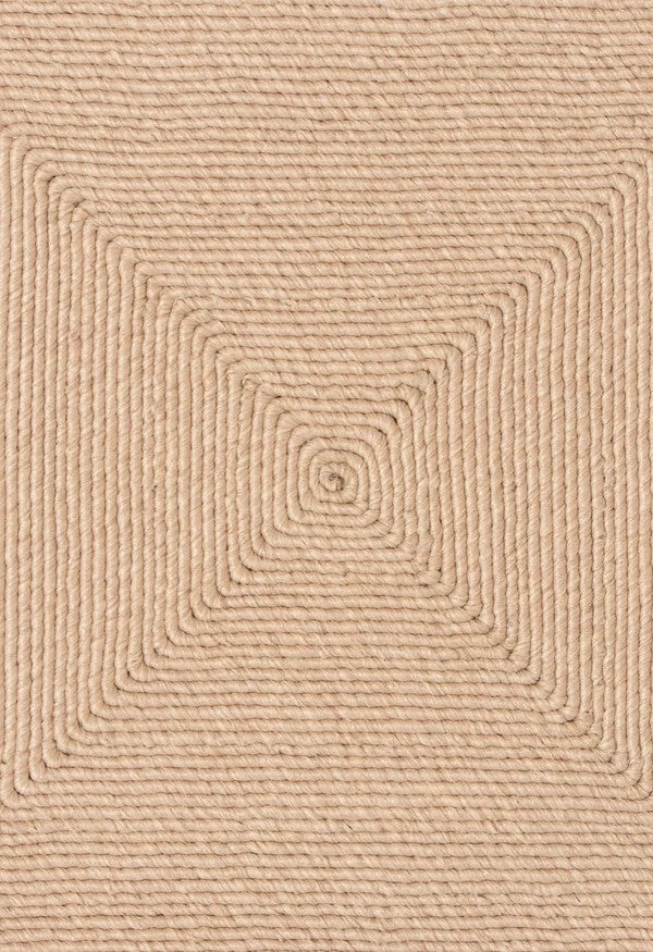 By Carmont Capella floor rug in Cameo, close view of the diamond weave texture in different light