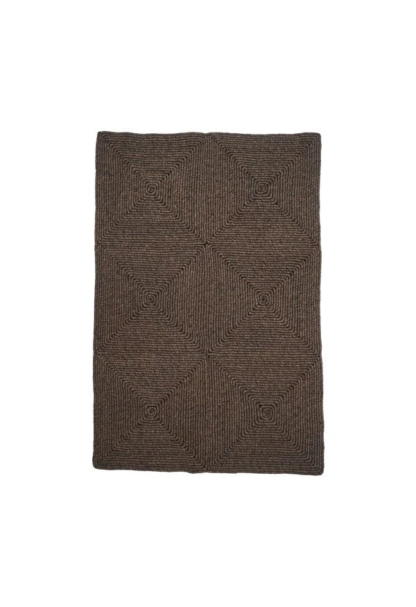 By Carmont Capella floor rug in Coffee on a plain background
