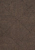 By Carmont Capella floor rug in Coffee, wider view of the diamond weave pattern