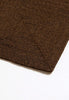 By Carmont Capella runner in Coffee, close view of the corner and border detail