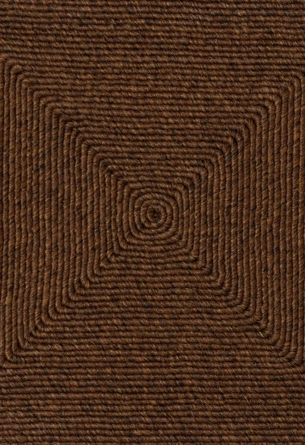 By Carmont Capella runner in Coffee, close view of the diamond weave texture